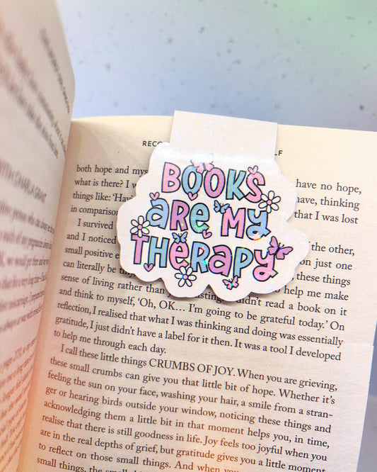 Books are my Therapy Magnetic Bookmark