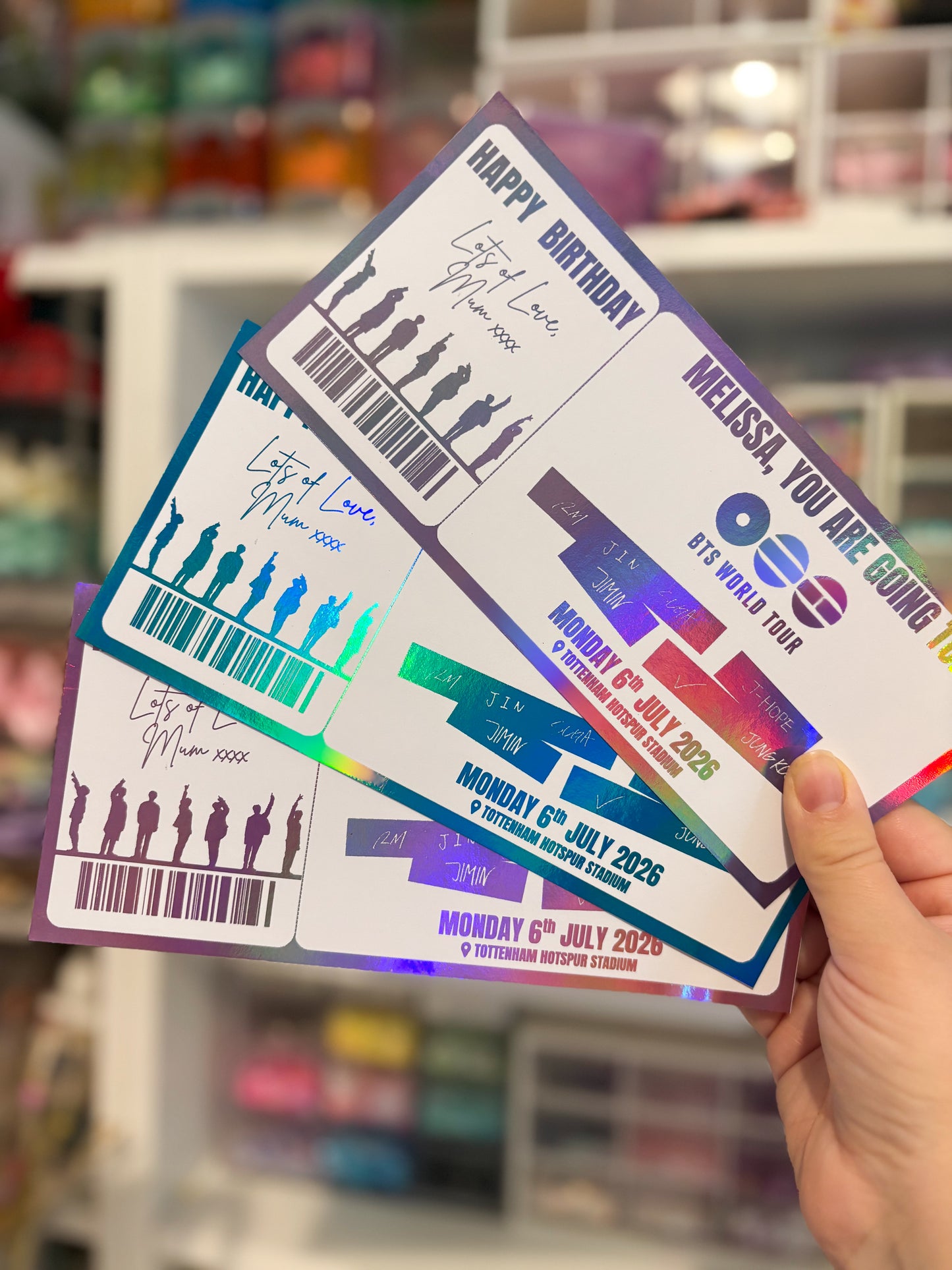 BTS Tour 2026 Personalised Ticket