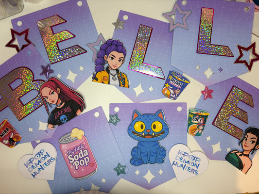 KPDH Personalised Party Garland | Party Decor Bunting Banner