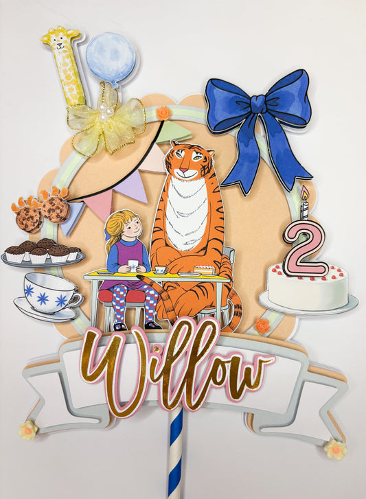 Tiger Tea Cake Topper