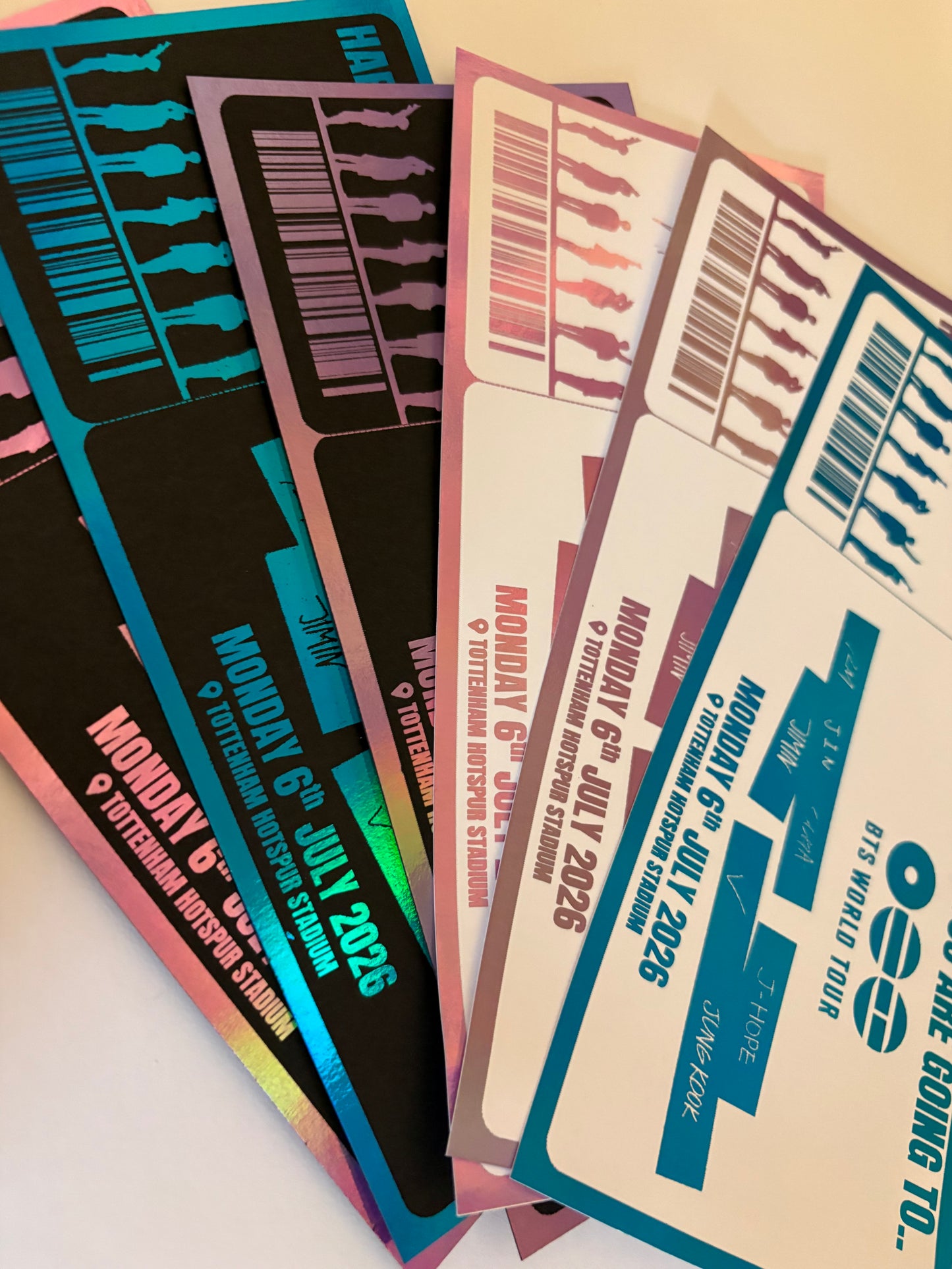 BTS Tour 2026 Personalised Ticket