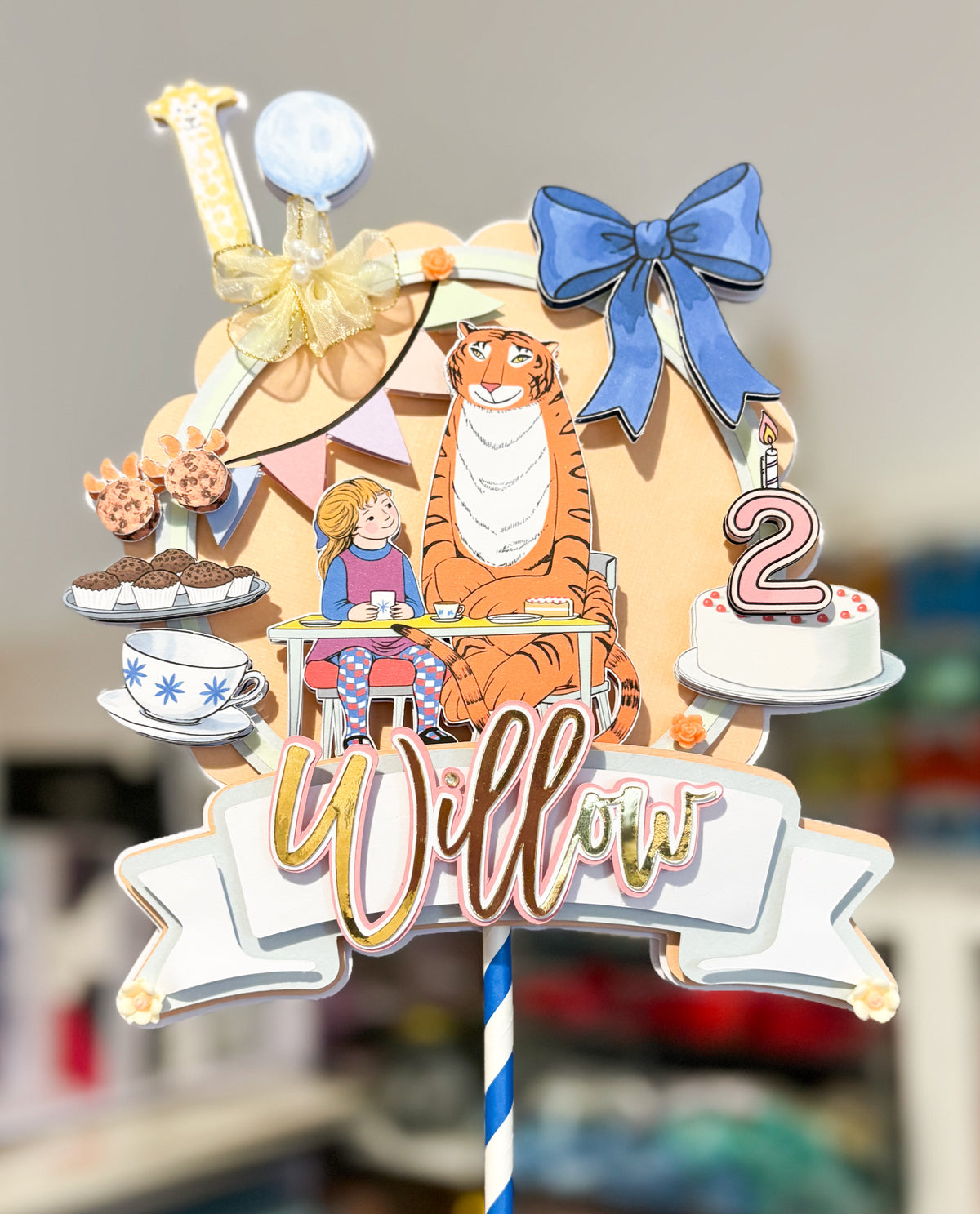 Tiger Tea Cake Topper