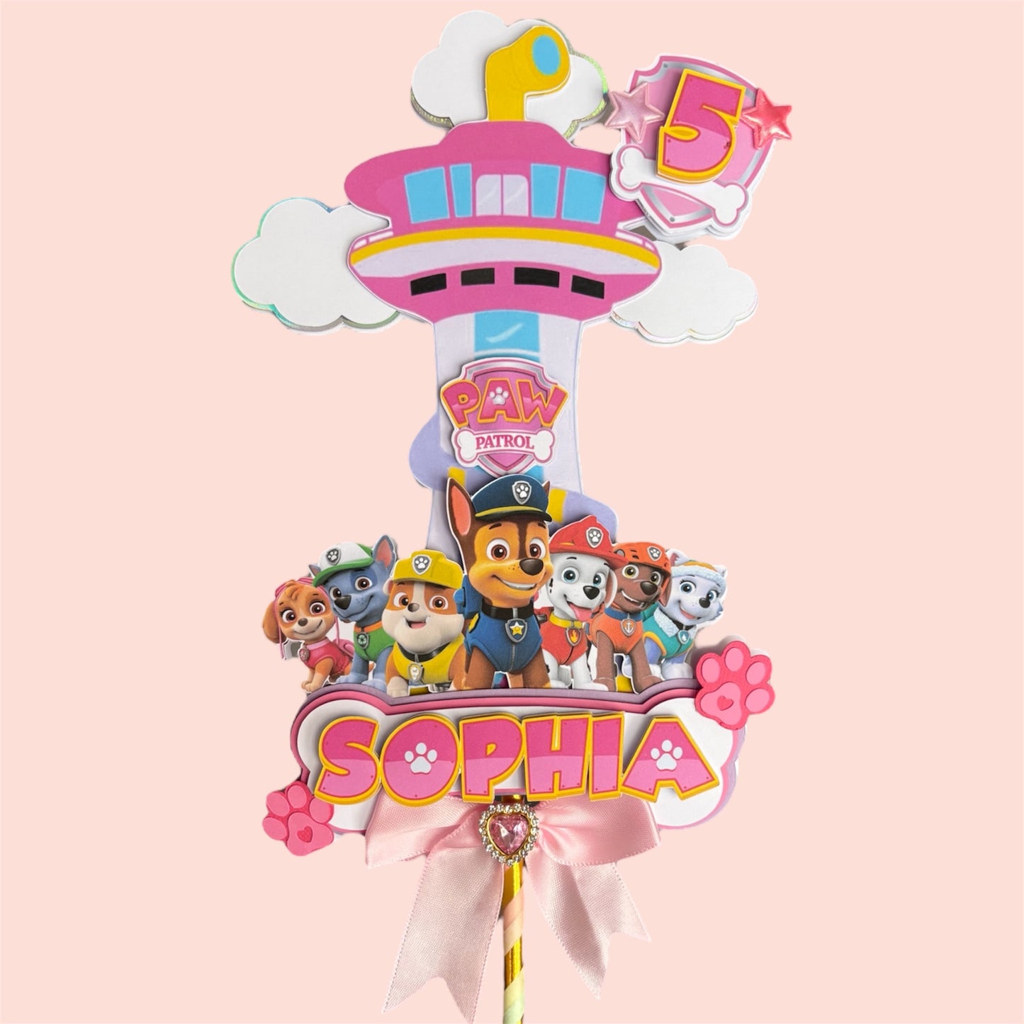 Paw Patrol Topper and Charms