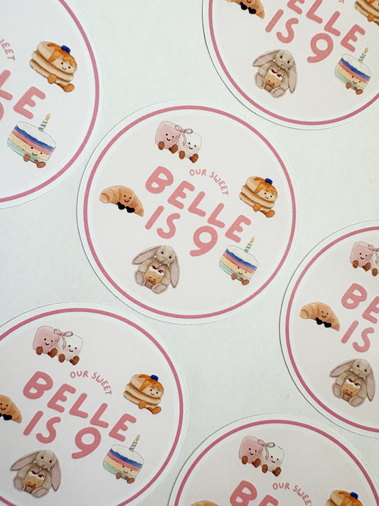 Personalised Jelly C Stickers
