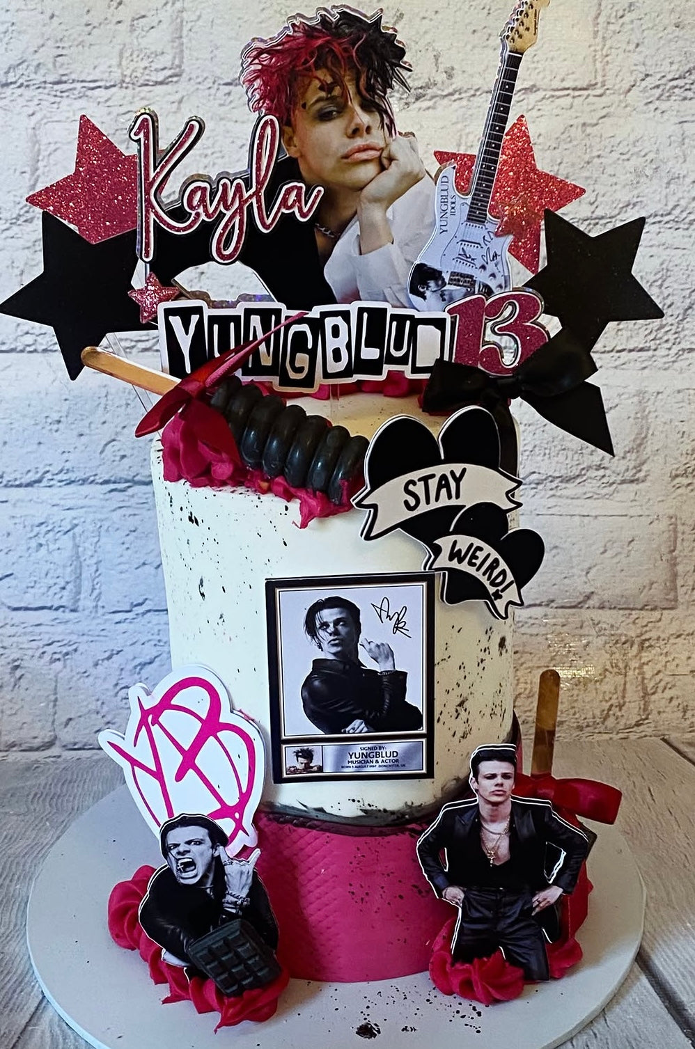 Yungblud Cake Topper and Charms