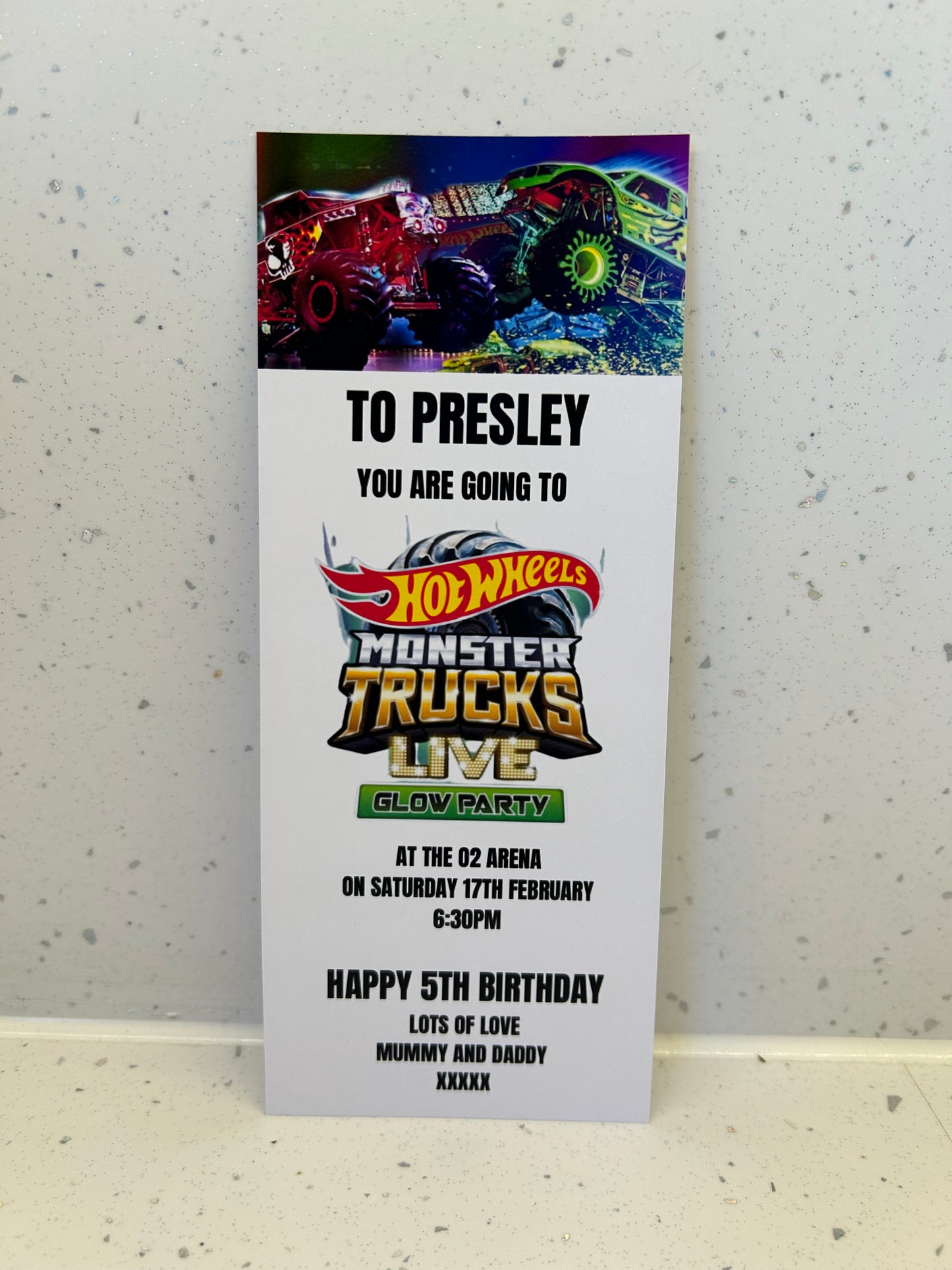 Personalised Foiled and Printed Tickets