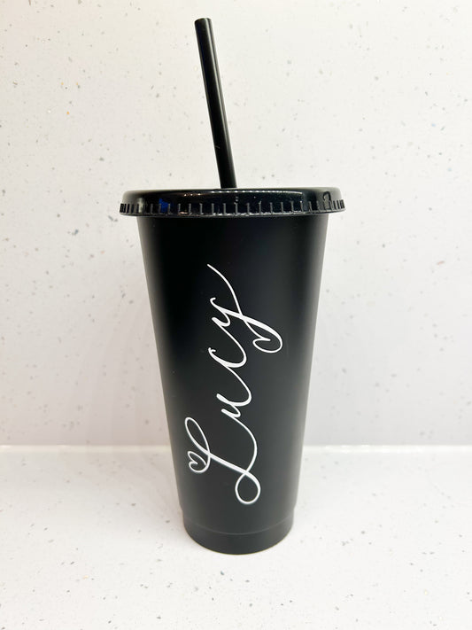 Simple Personalised Name Cold Cup