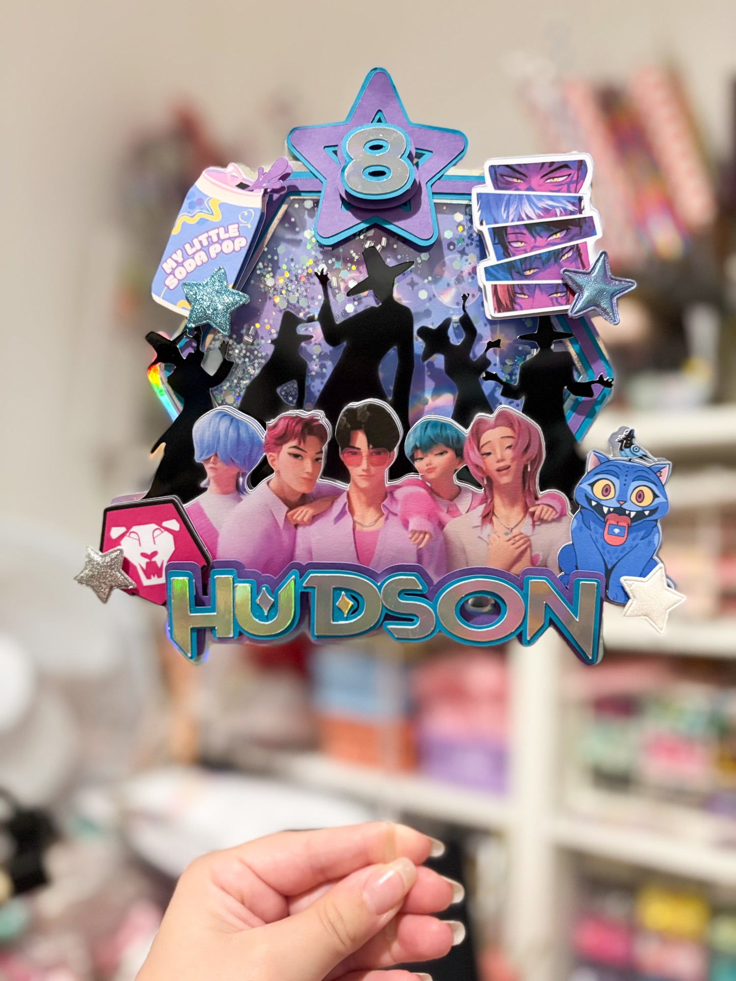 KPDH Cake Topper | Birthday Party | Personalised | Saja | Kpop