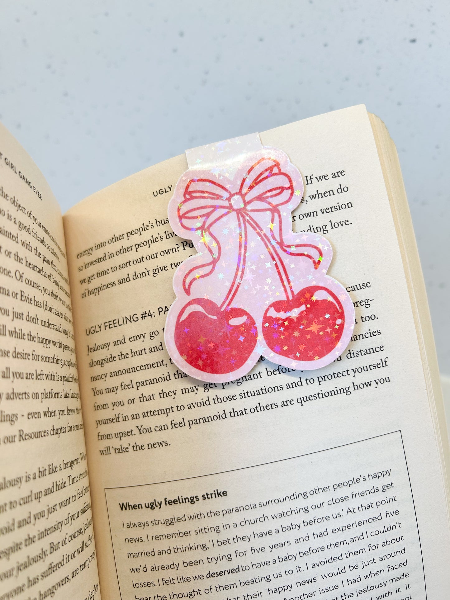 Coquette Cherries Magnetic Bookmark