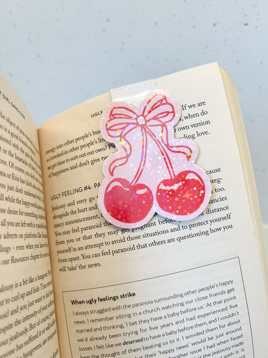 Coquette Cherries Magnetic Bookmark