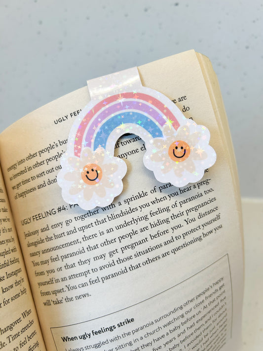 Rainbow Smiley Magnetic Bookmark