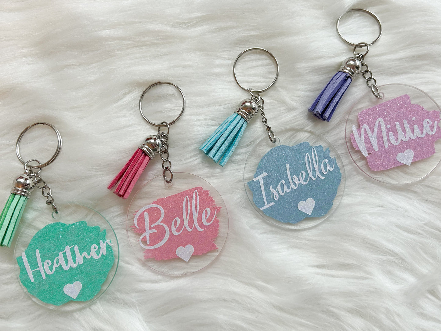 Personalised Pearl Keyring