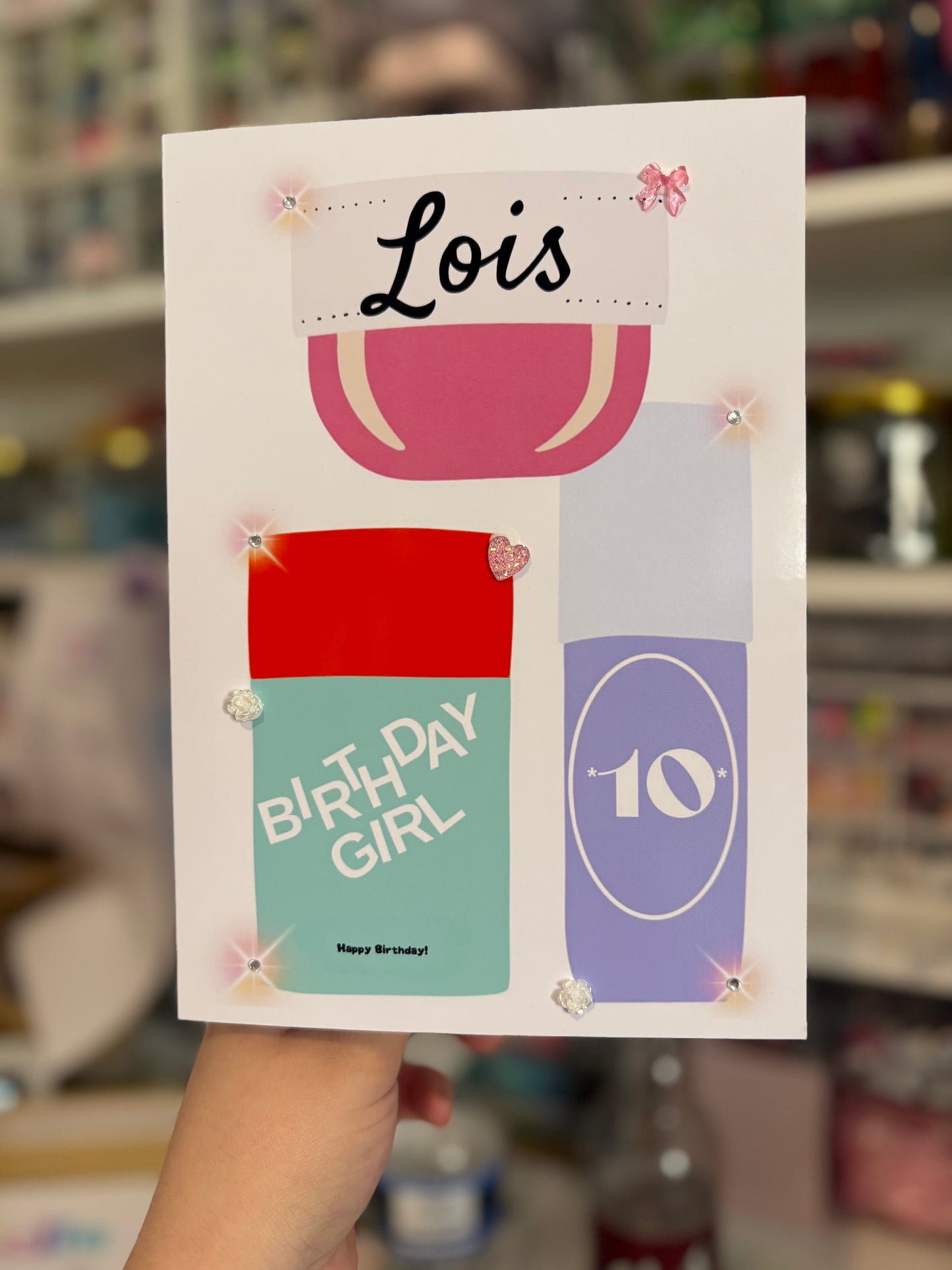 Makeup and Skincare Birthday Card | Personalised