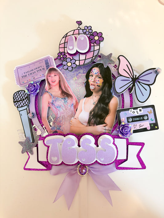 Pop Star Cake Topper | Birthday Party | Personalised