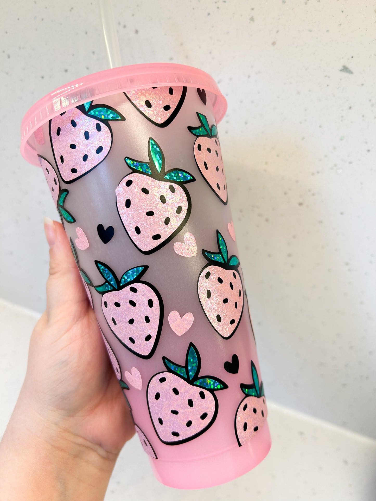 Strawberry Ombré Cold Cup