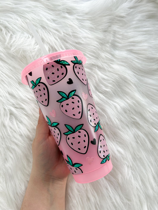 Strawberry Ombré Cold Cup