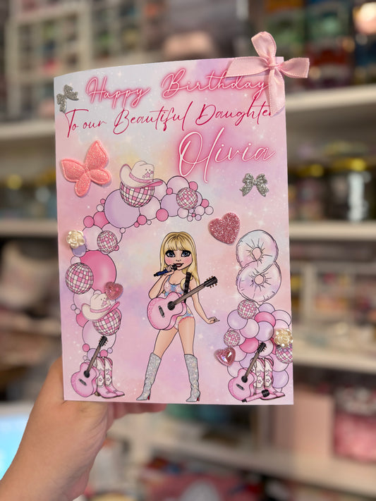 Swiftie inspired Birthday Card | Birthday Party | Personalised