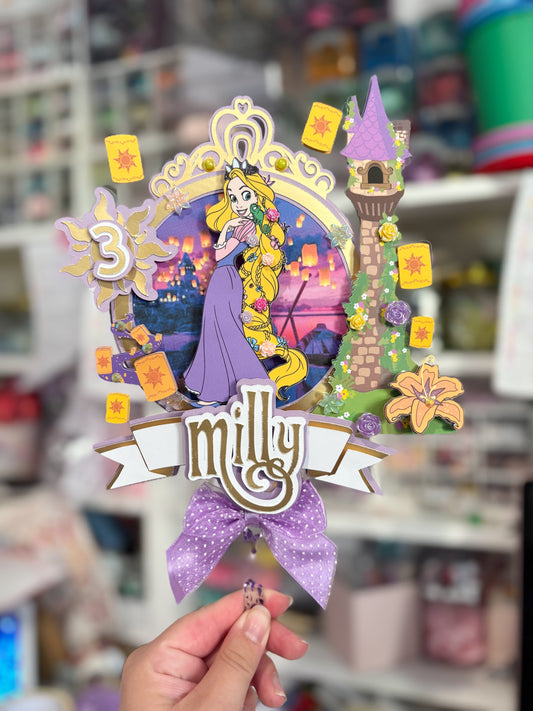 Lost Princess Cake Topper | Birthday Party | Personalised | Tangled