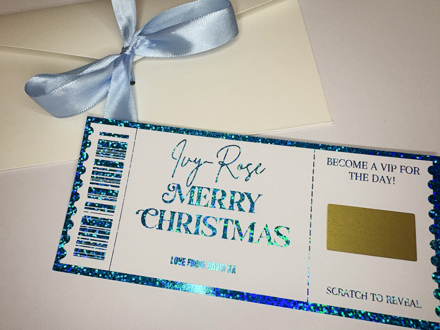 Custom Personalised Foiled Tickets