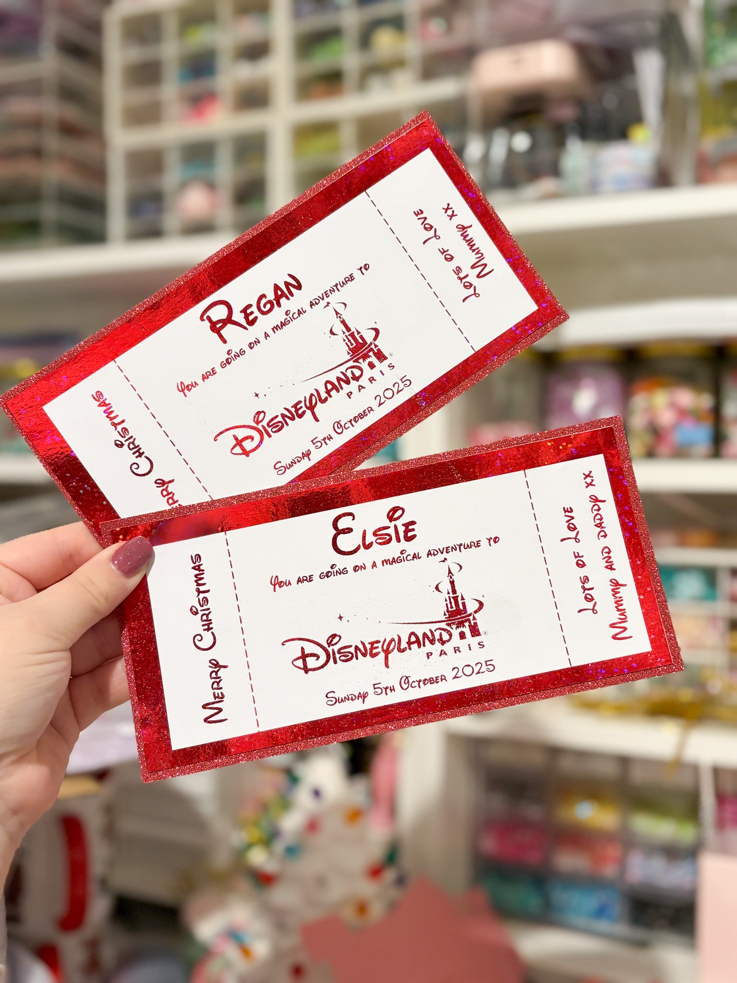 Custom Personalised Foiled Tickets