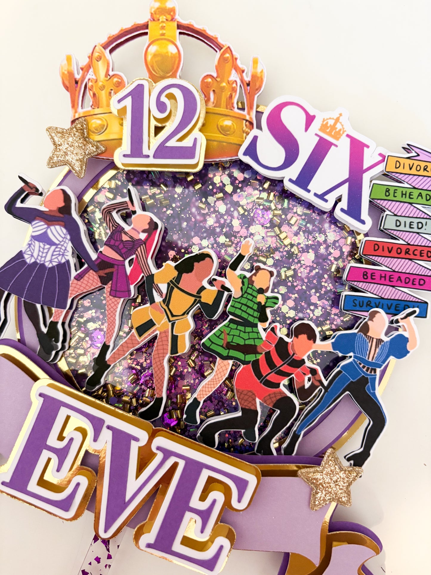 Six Cake Topper | Birthday Party | Personalised | Musical