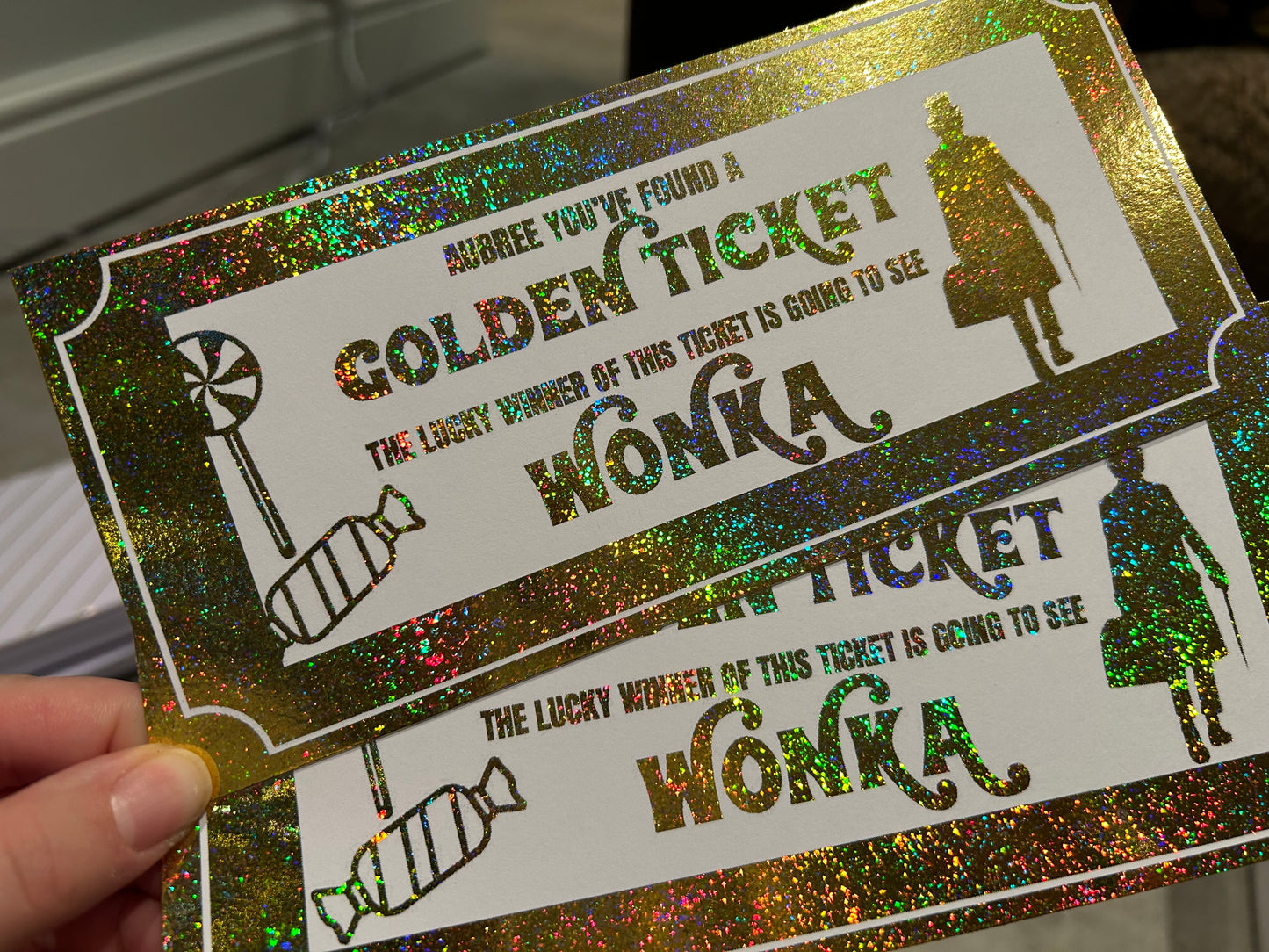 Personalised Foiled and Printed Tickets