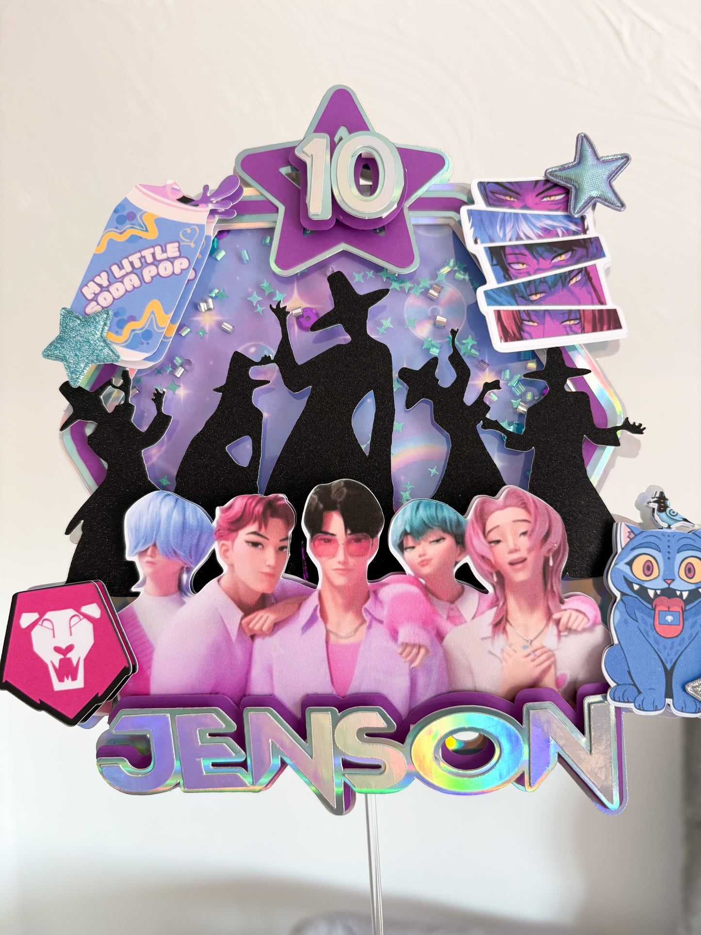 KPDH Cake Topper | Birthday Party | Personalised | Saja | Kpop