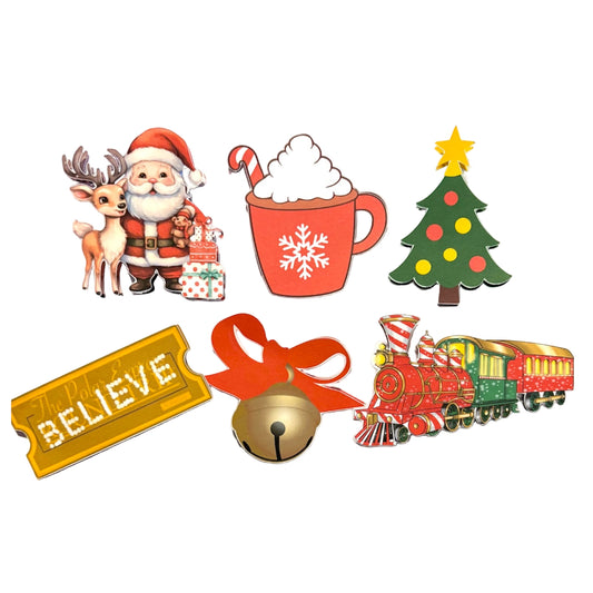 Polar Express inspired Cupcake Toppers