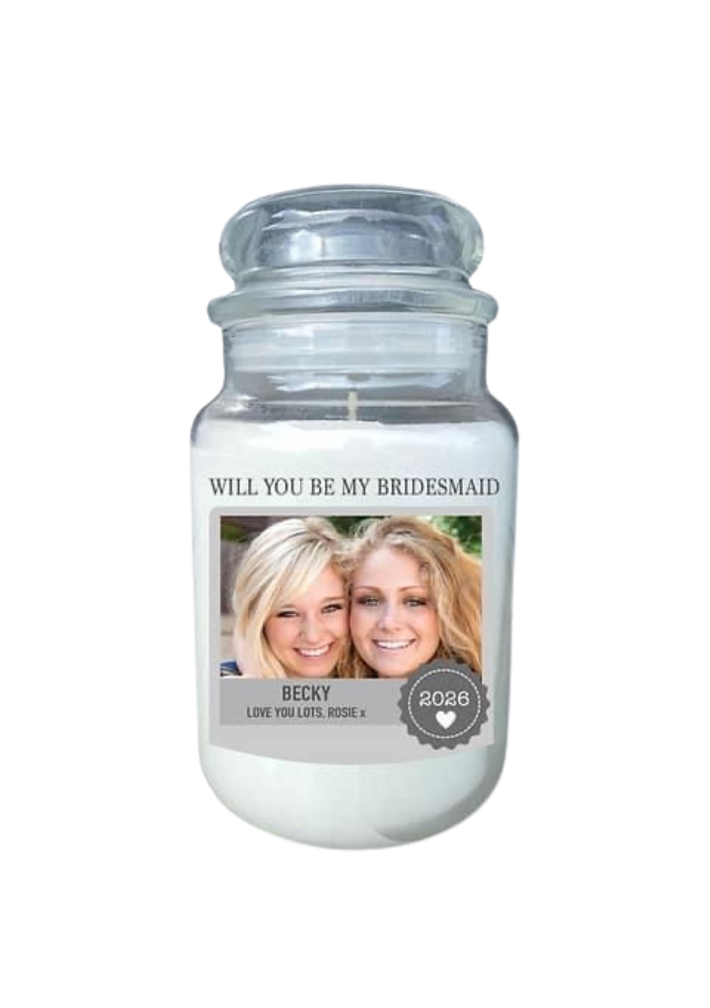 Personalised Photo Candle