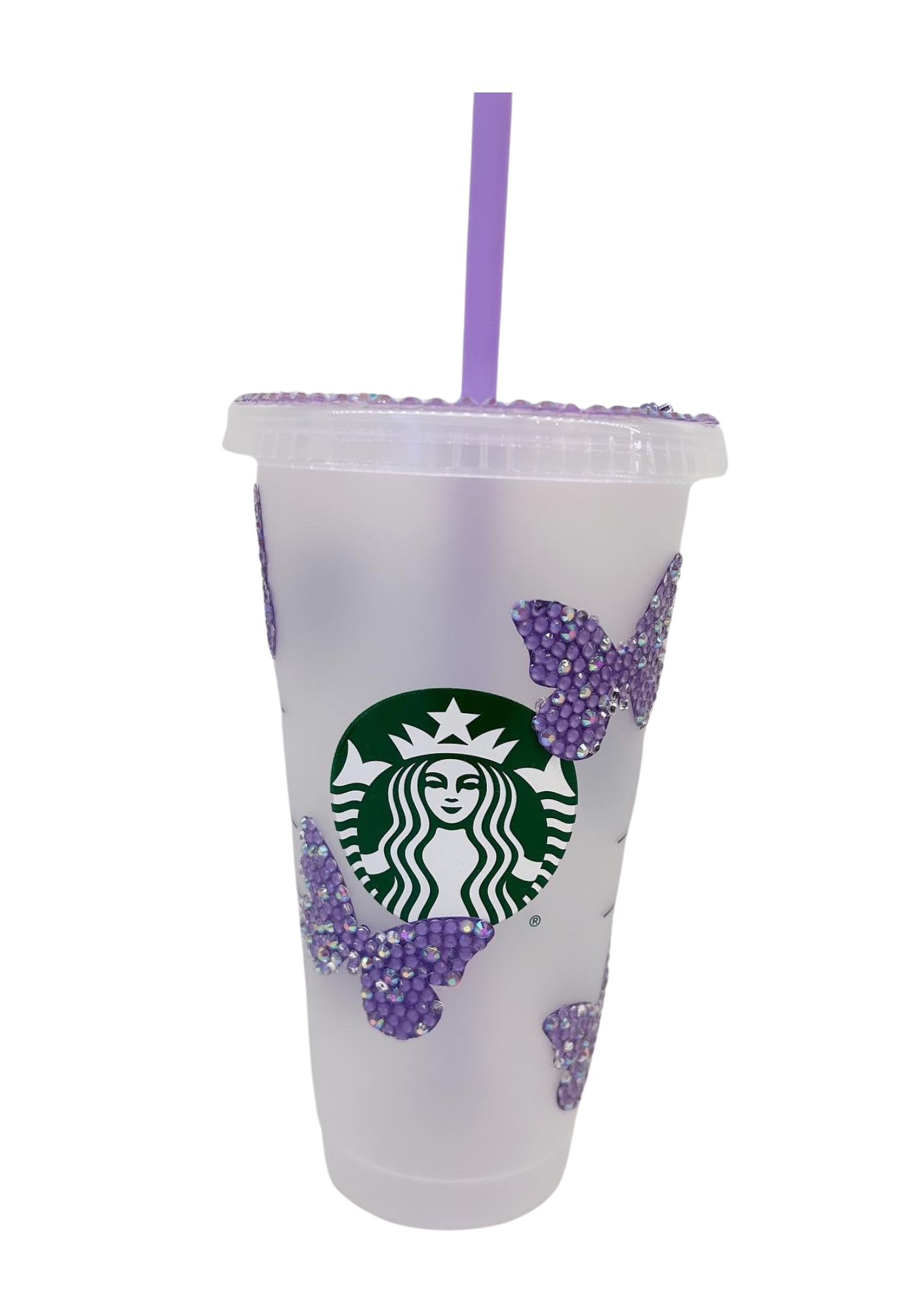 Rhinestone Butterfly Cup