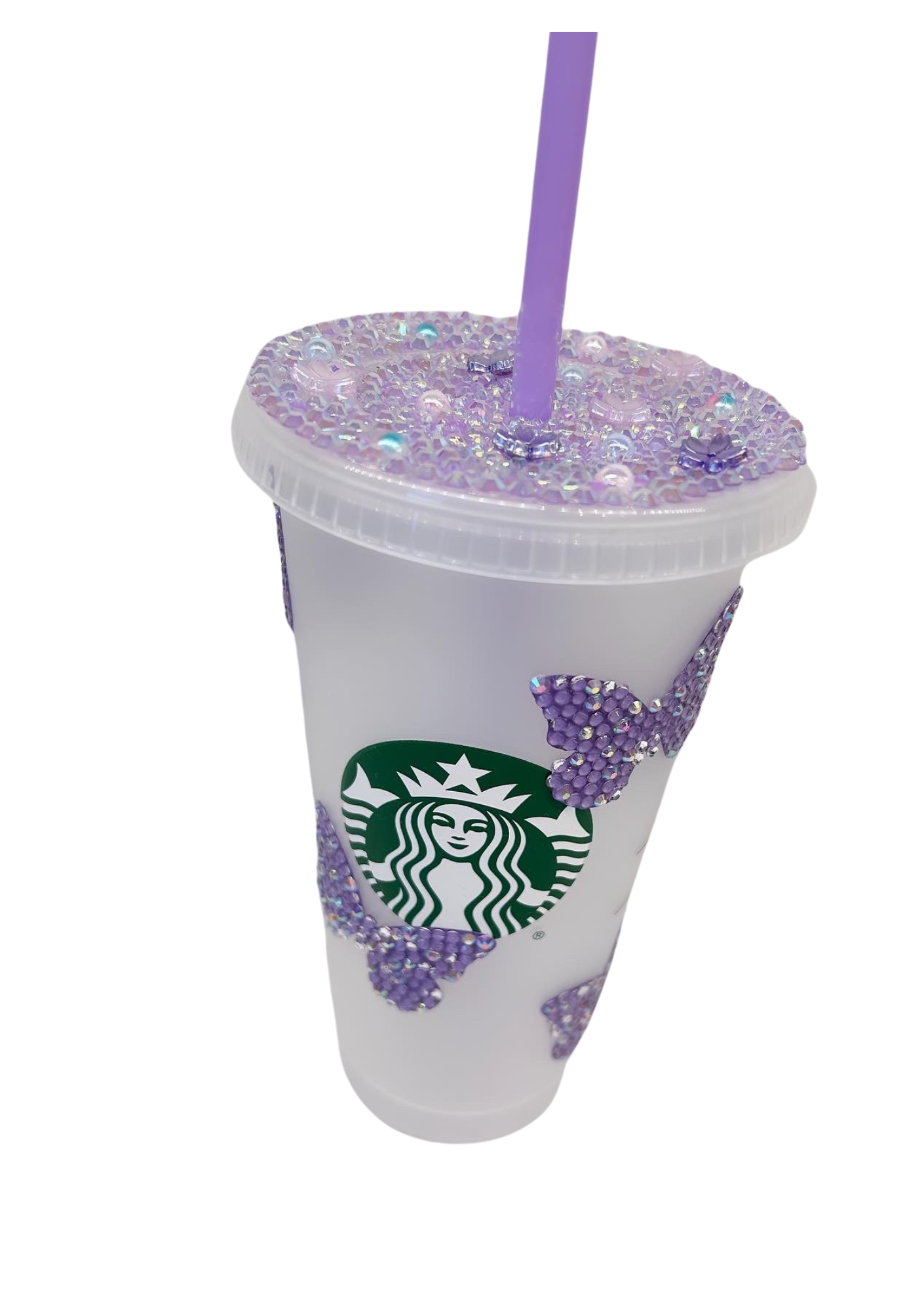 Rhinestone Butterfly Cup