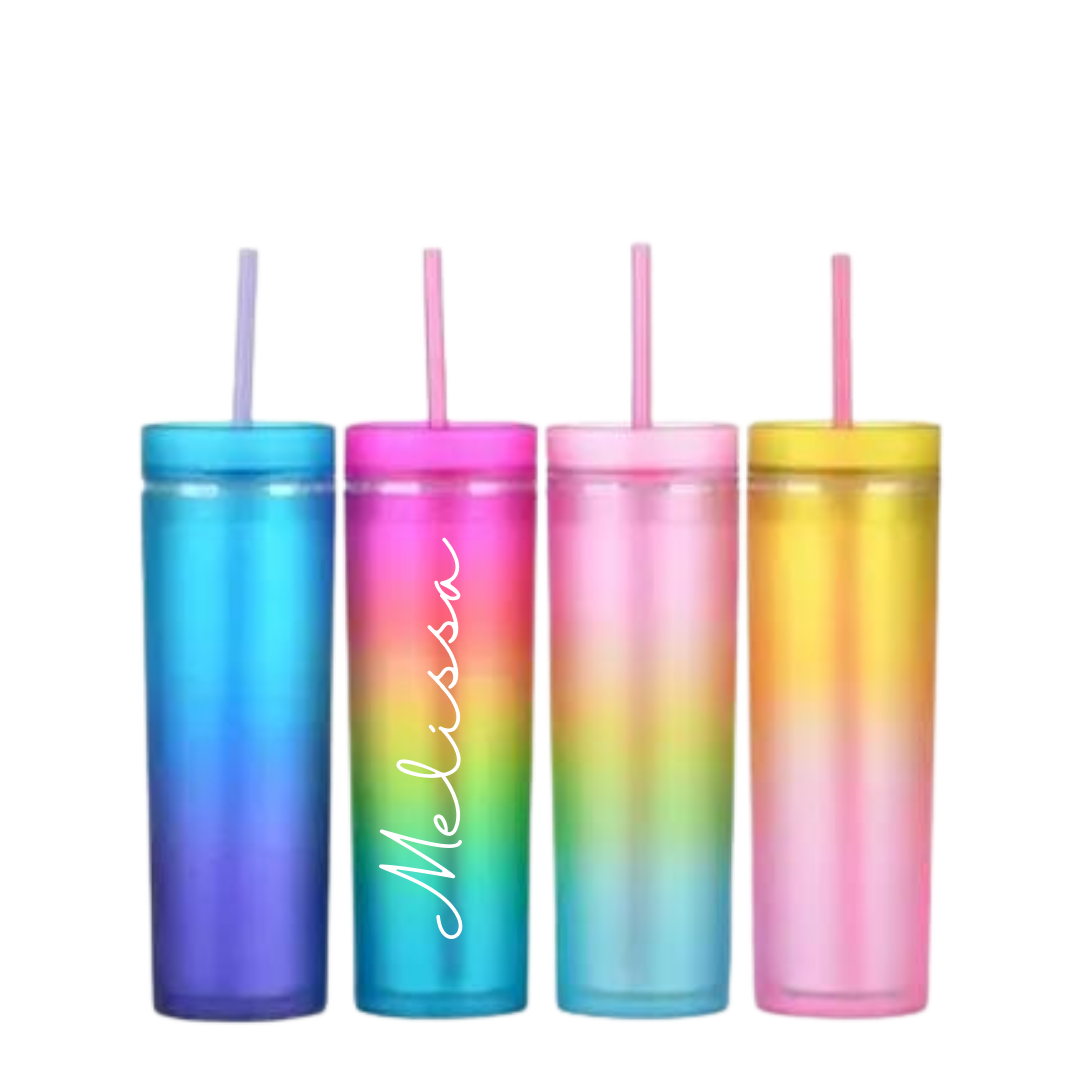 Rainbow Skinny Tumbler