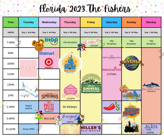 DisneyWorld Family Holiday Planner DIGITAL