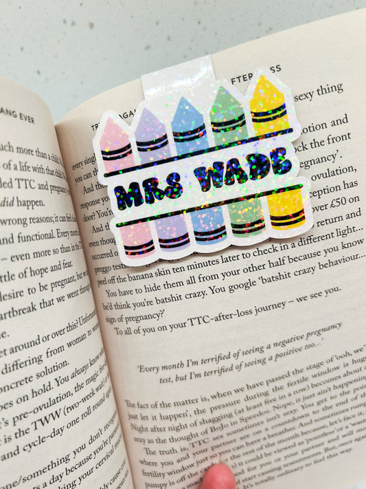 Teacher Personalised Magnetic Bookmark