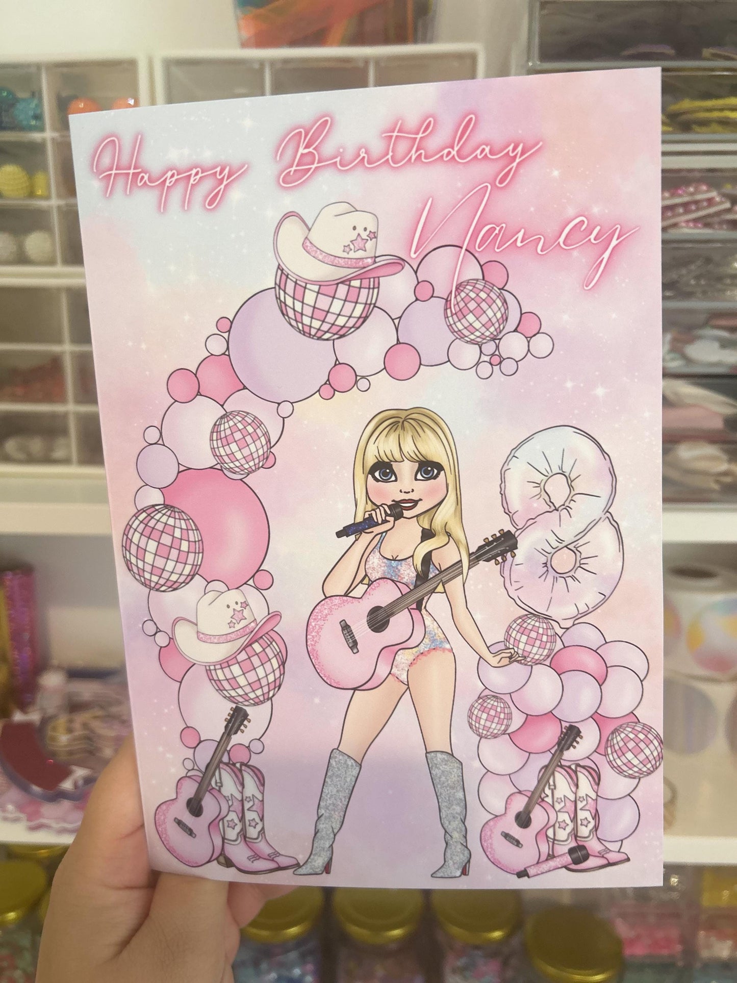 Swiftie inspired Birthday Card | Birthday Party | Personalised