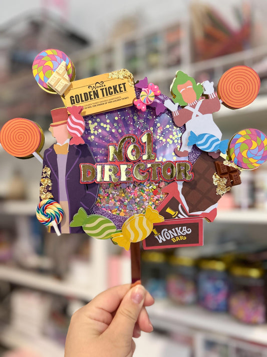 Candyland Chocolate Factory Cake Topper | Birthday Party | Personalised