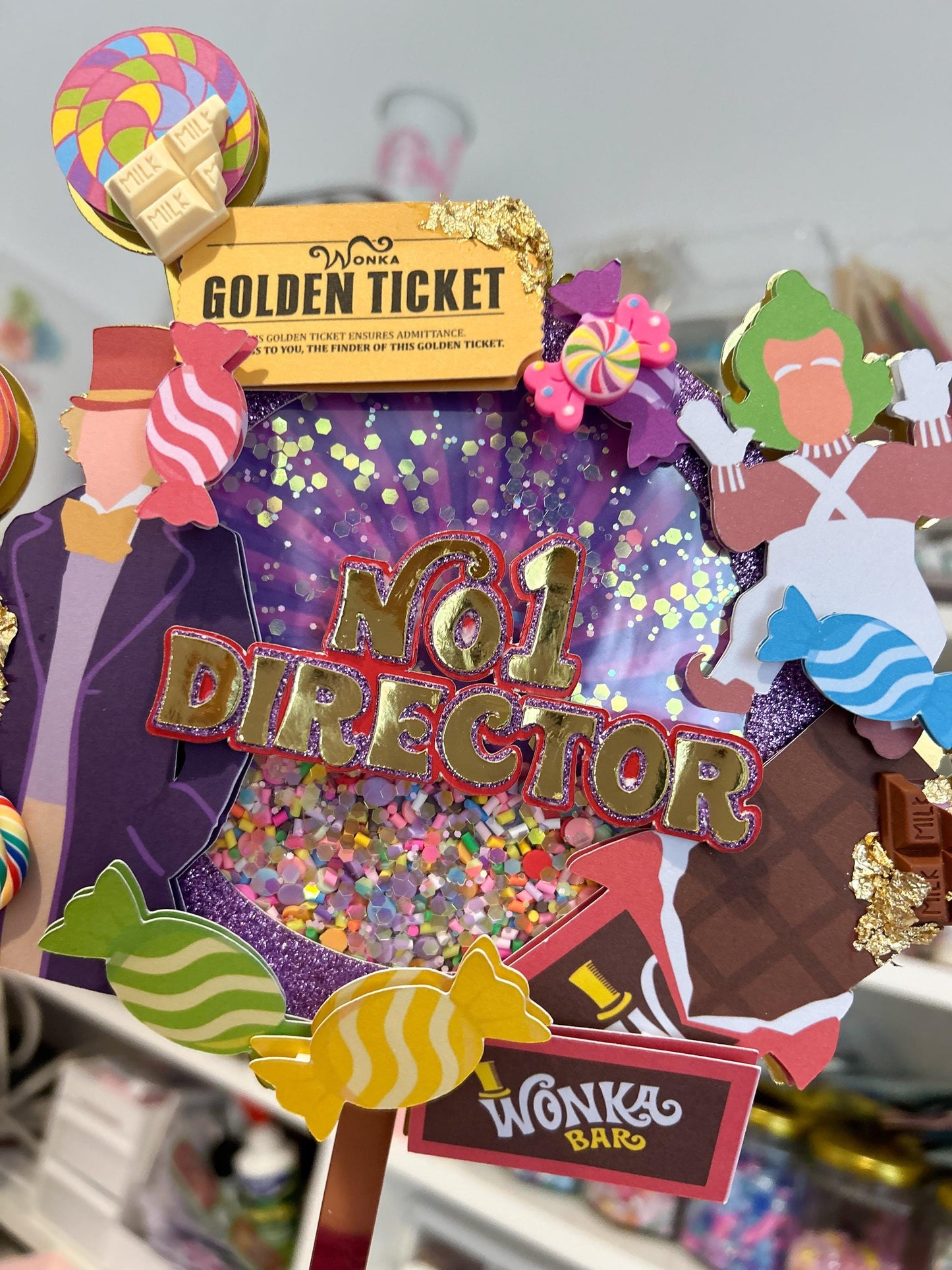 Candyland Chocolate Factory Cake Topper | Birthday Party | Personalised