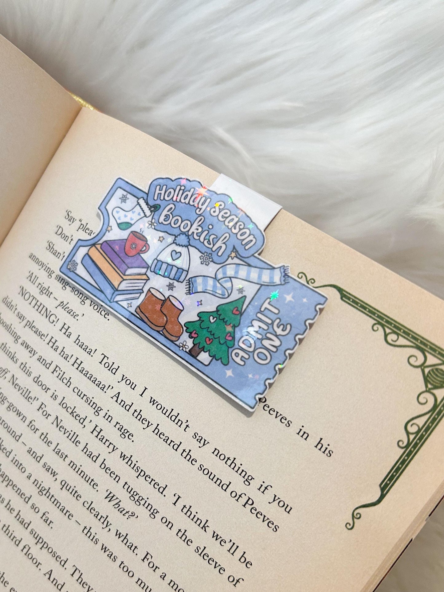 Holiday Bookish Season Magnetic Bookmark