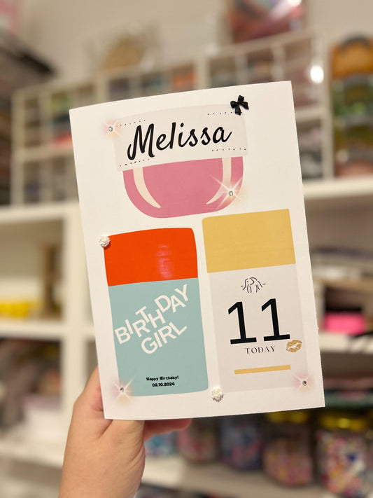 Makeup and Skincare Birthday Card | Personalised