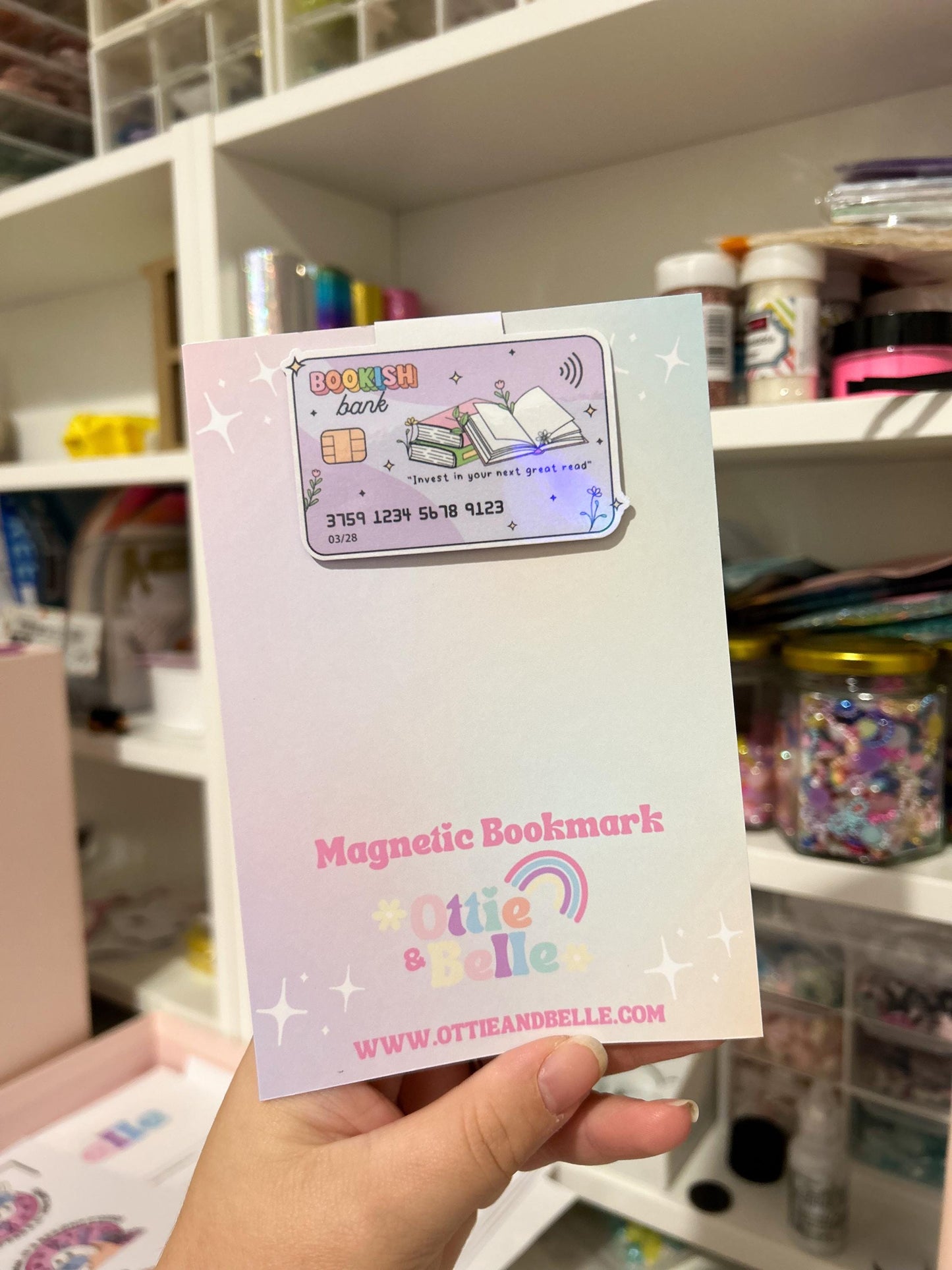 Bookish Bank Magnetic Bookmark