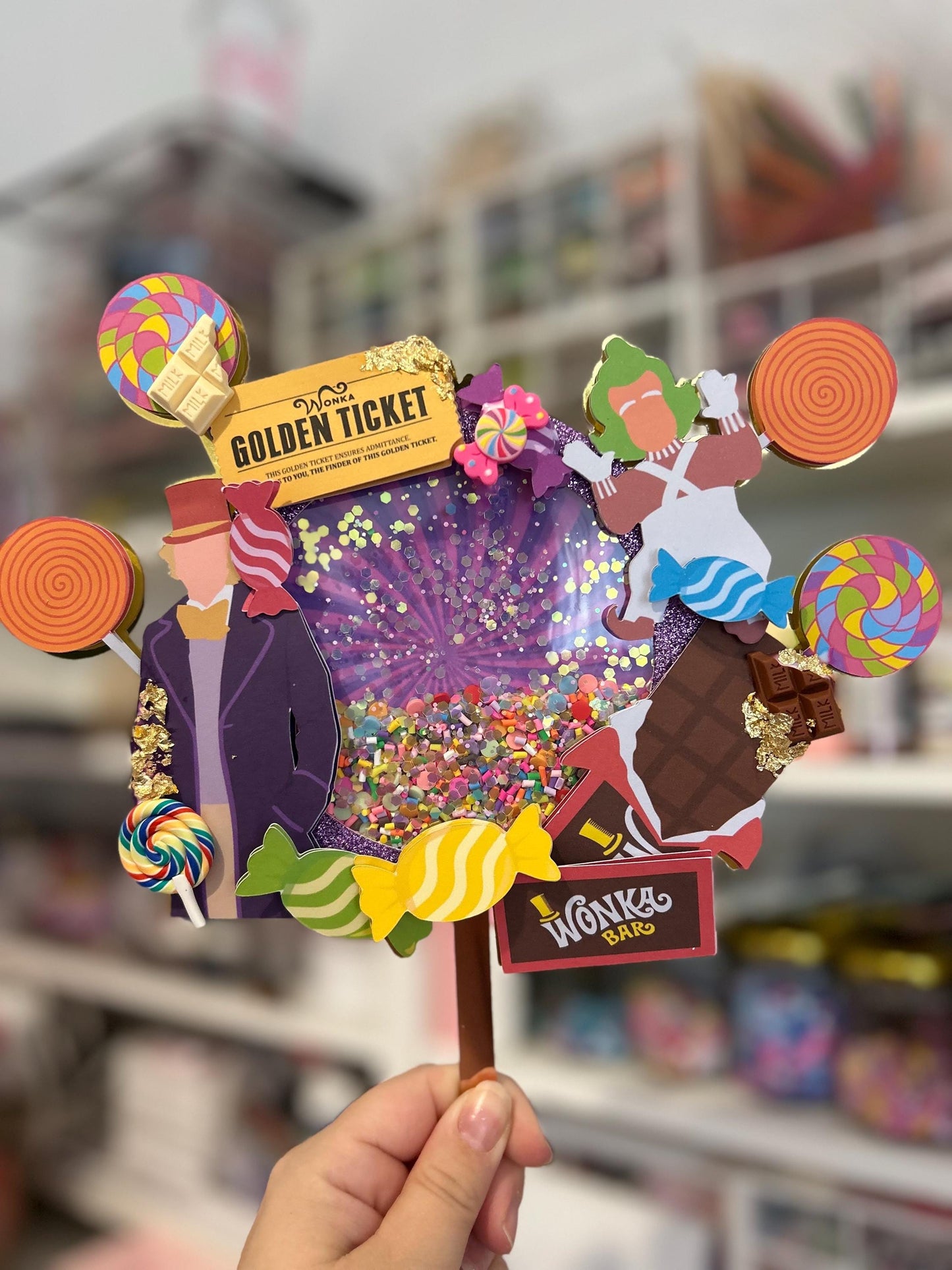 Candyland Chocolate Factory Cake Topper | Birthday Party | Personalised