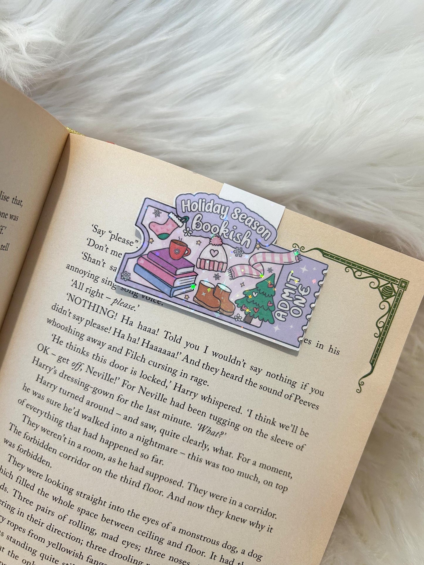 Holiday Bookish Season Magnetic Bookmark