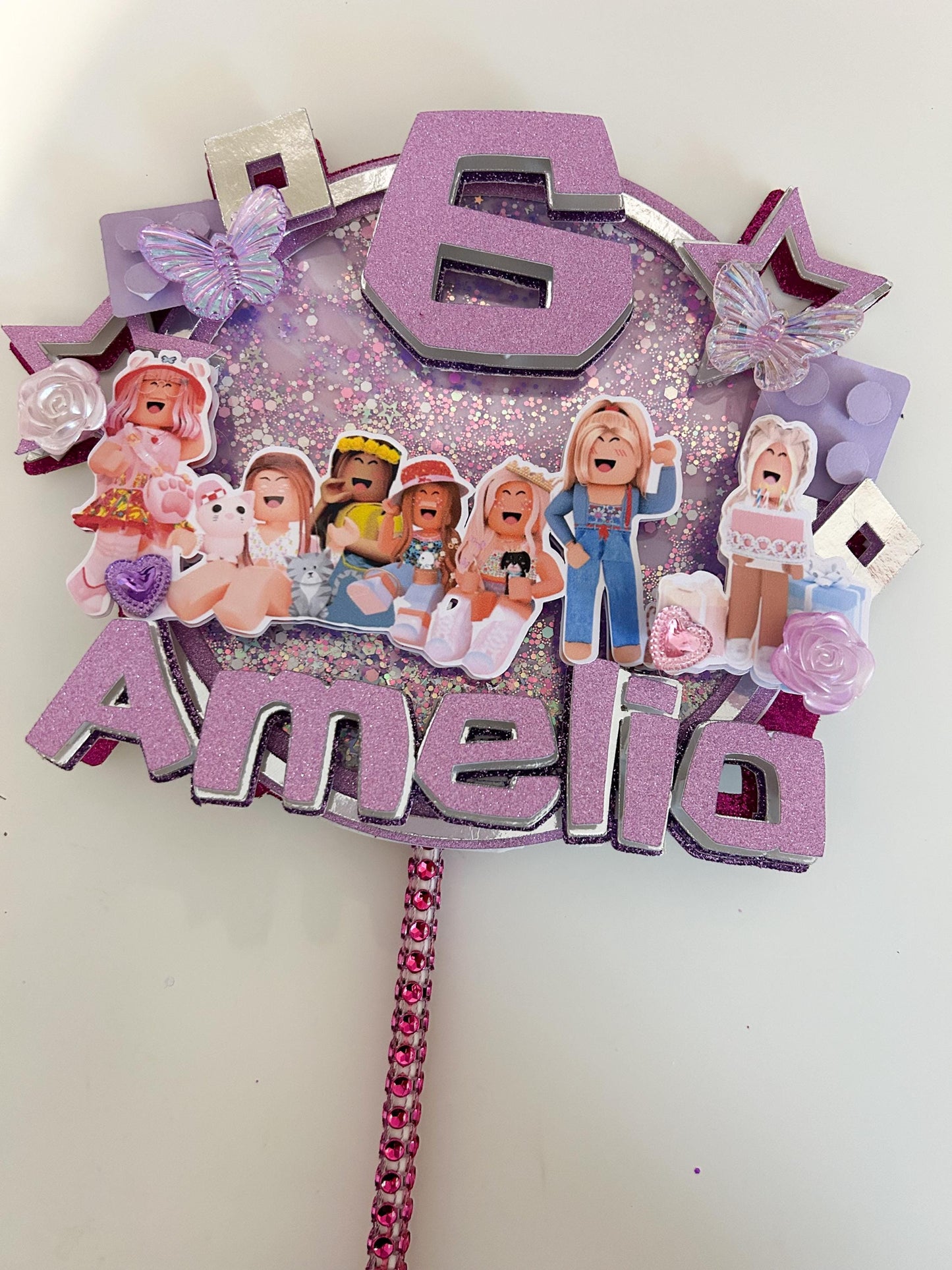 Blox inspired Cake Topper | Birthday Party | Personalised