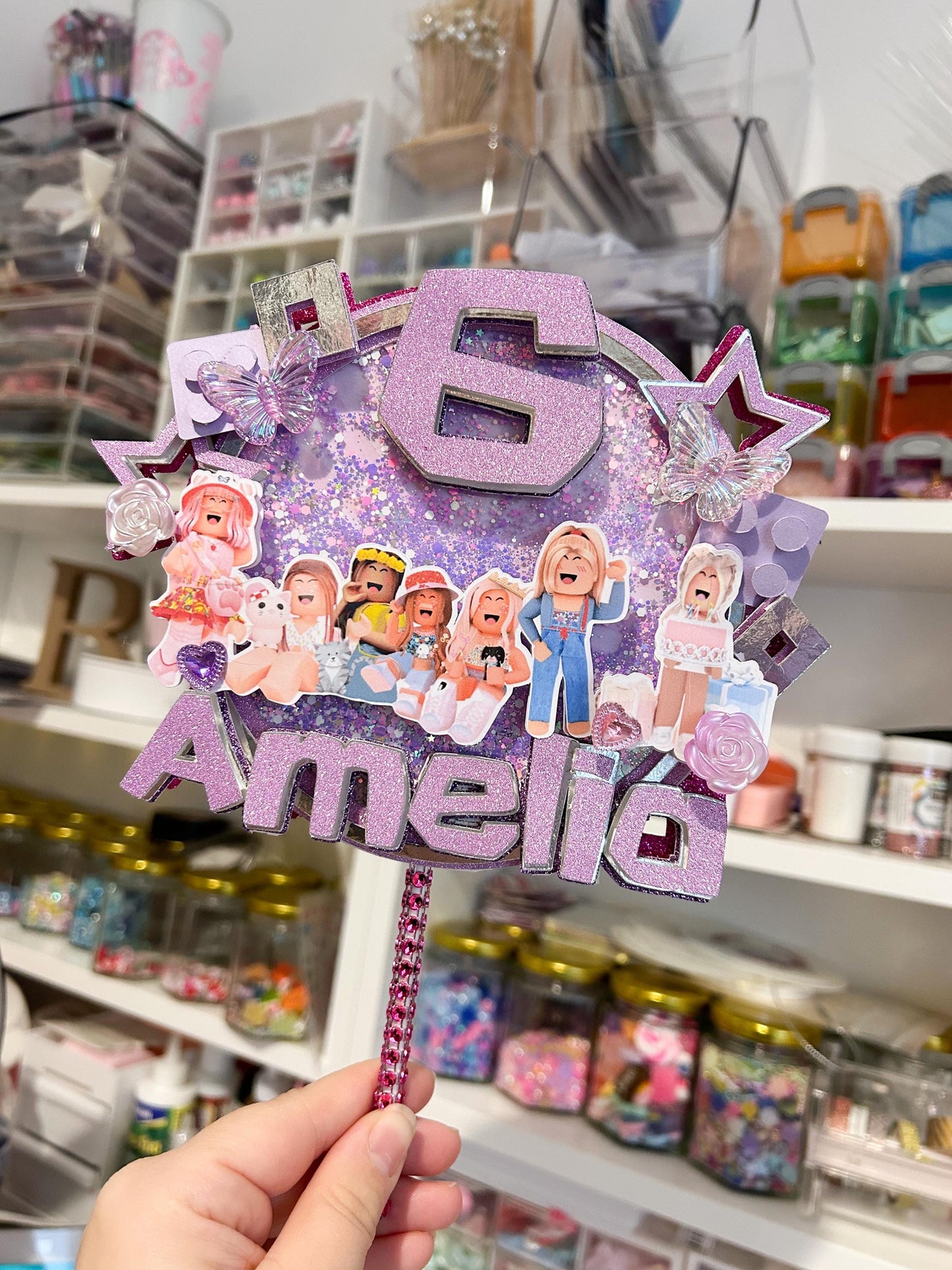 Blox inspired Cake Topper | Birthday Party | Personalised