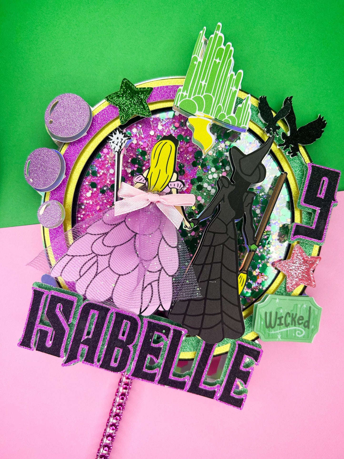 Wicked inspired Cake Topper | Birthday Party | Personalised