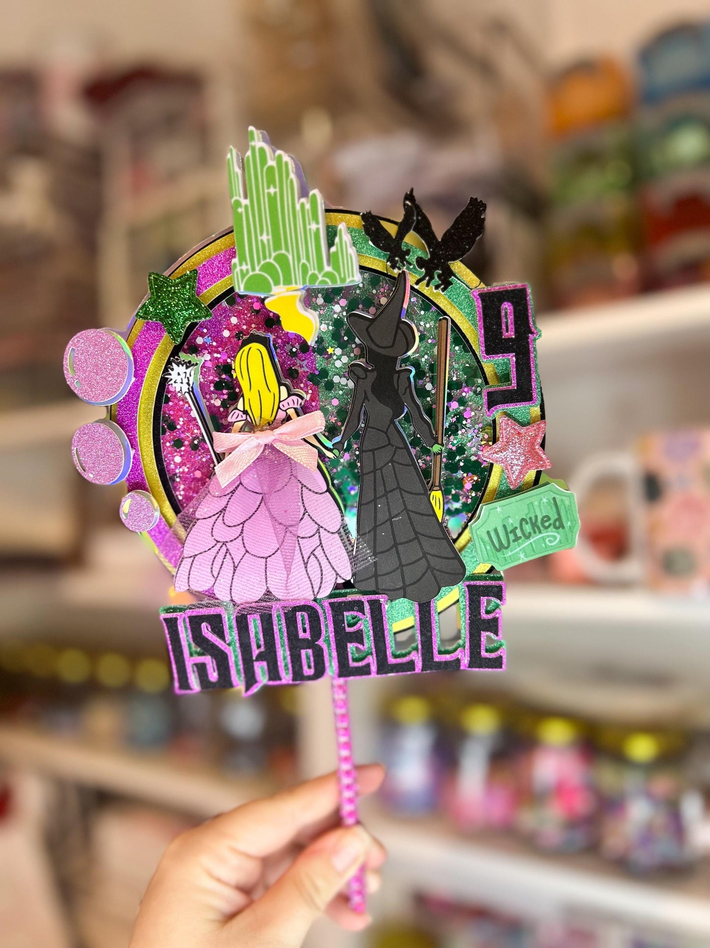 Wicked inspired Cake Topper | Birthday Party | Personalised