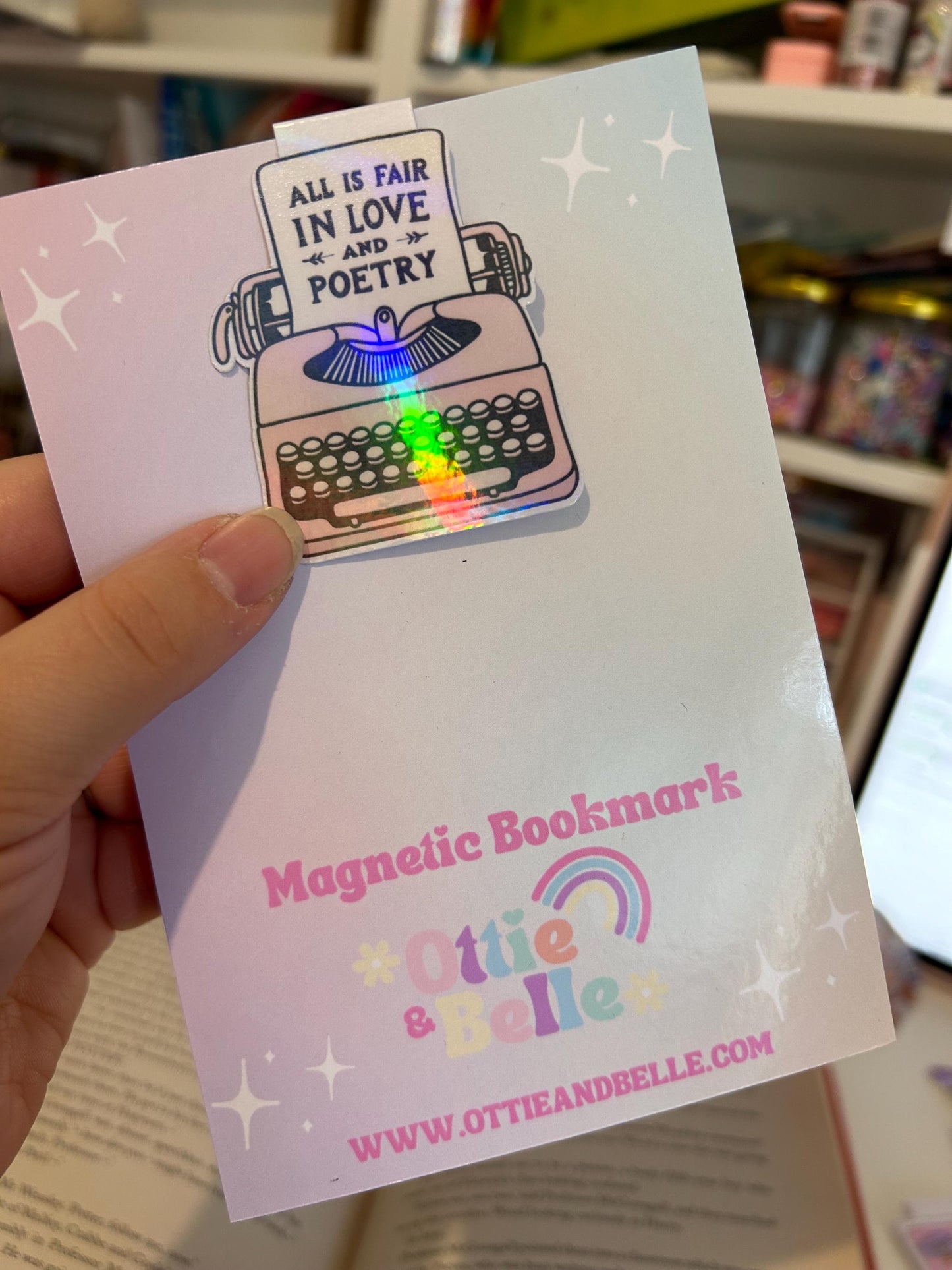 Swiftie Poetry Magnetic Bookmark | All is fair in love and Poetry | TTPD