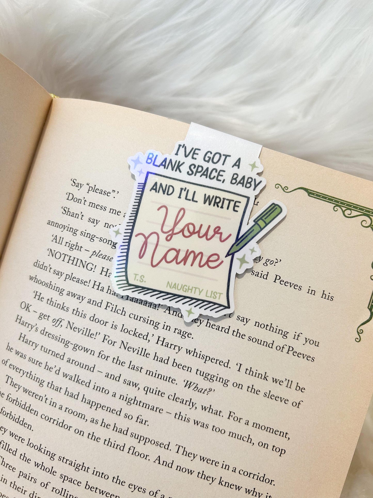 Merry Swiftmas Swiftie Magnetic Bookmark | Blank Space