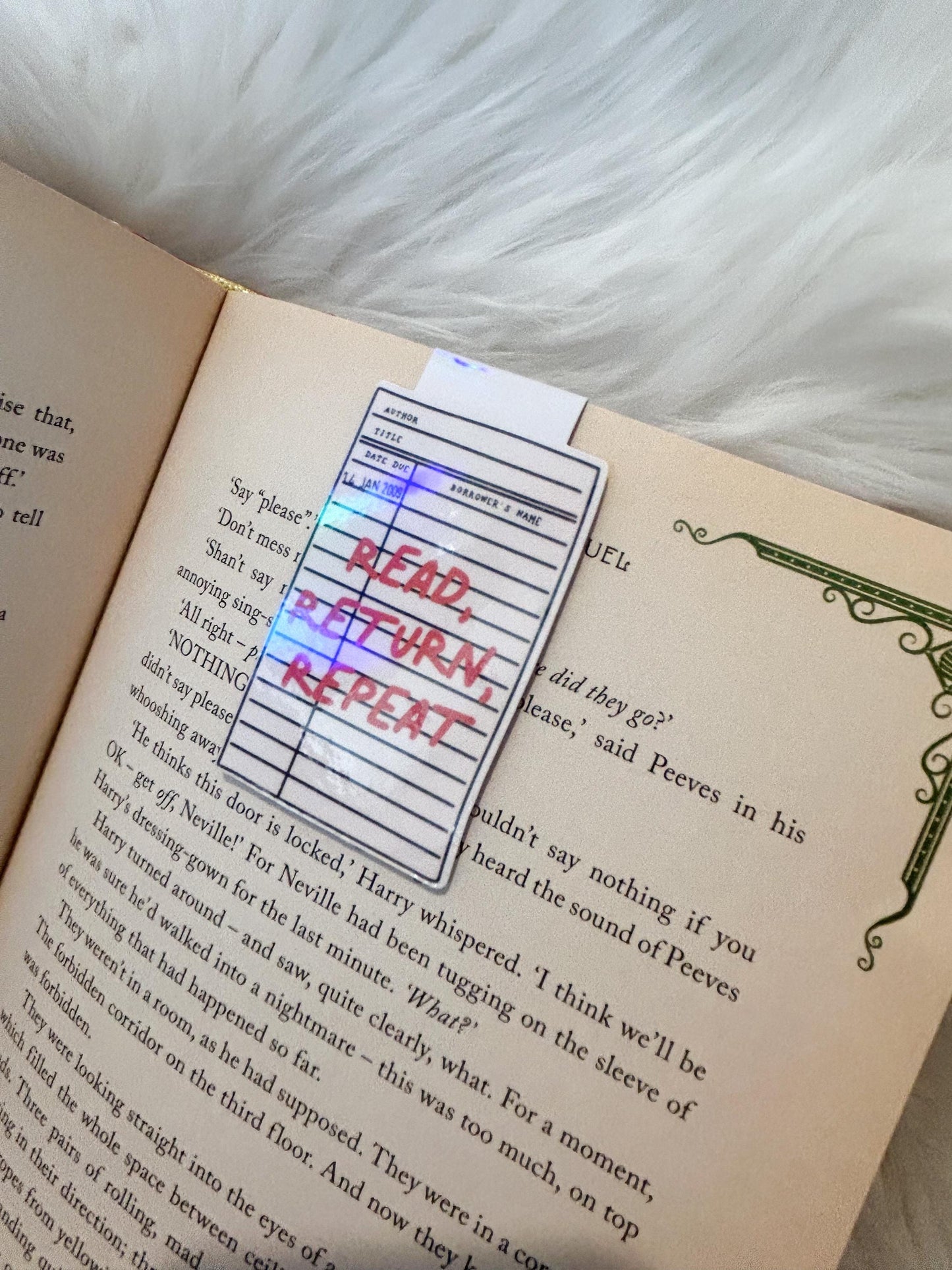 Read Return Repeat Magnetic Bookmark