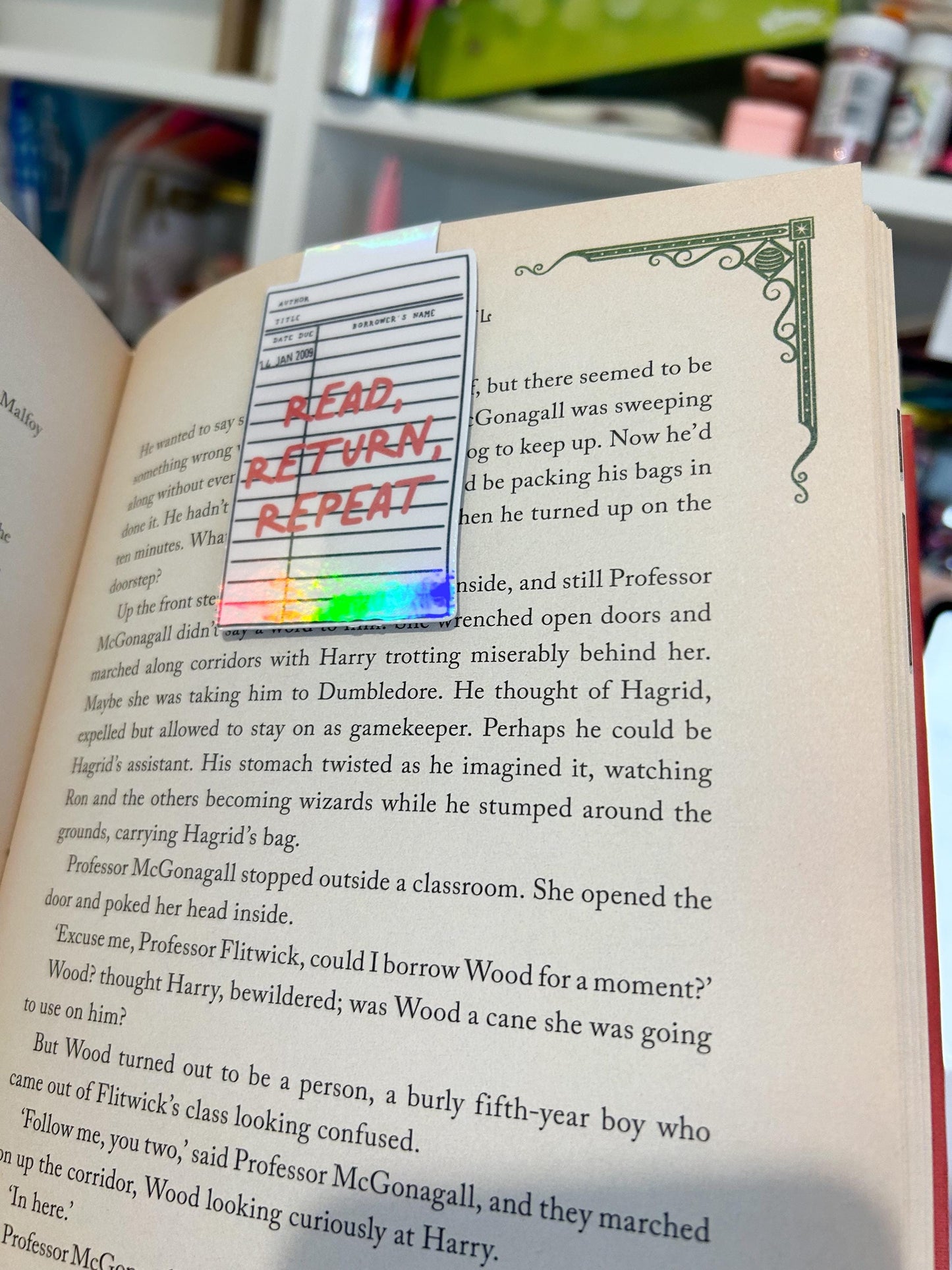 Read Return Repeat Magnetic Bookmark